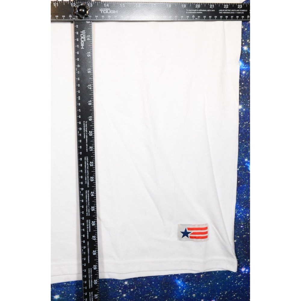 American Giant T-Shirt Mens XL White American Made Graphic Flag Collection - Picture 7 of 7